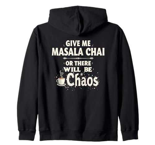 Divertente bevitore di tè - Masala Chai Tea Lover Felpa con Cappuccio