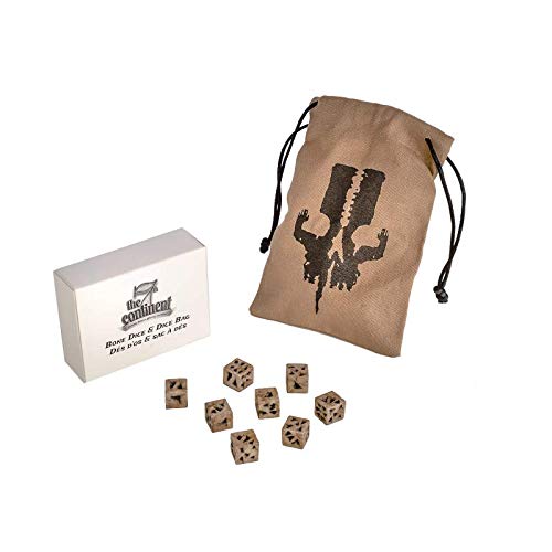 The 7th Continent - Bone Dice and Dice Bag - Accessories