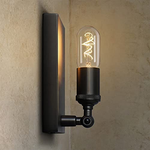 Accesorio de iluminación de hierro forjado retro único con casquillo E27 7