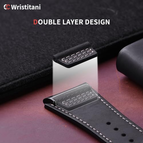 Image of Wristitani Leather Strap for Samsung Galaxy Watch Ultra /9 /8 /7 /6 /5 /4