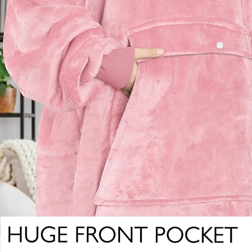 Image of Catalonia Oversized Hoodie Blanket Sweatshirt, Comfortable Sherpa Giant Pullover with Large Front Pocket for Adults Men Women Teenagers Wife Girlfriend