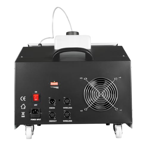 Máquina de humo de bajo nivel de 1200 W con control remoto y DMX, 110 V | Metal duradero, máquina de humo de bajo nivel de 1200 W, control remoto y DMX, fácil configuración para escenario, incluye enchufe estadounidense de 110 V miniatura 7