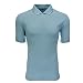 adidas Golf Men's Solid Polo Jersey, Frost Blue/White, Medium