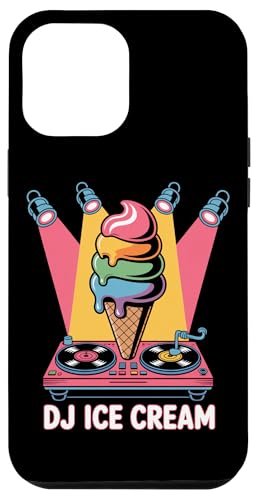 DJ Ice Cream Tocadiscos Helado Cono Carcasa para iPhone 12 Pro MAX