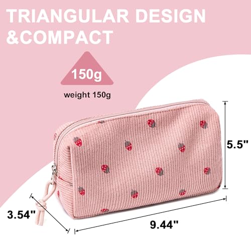 Image of LEDAOU Cute Pencil Case for Kids Girls Pink Pencil Pouch Kawaii Pen Pencil Box Bag Holder for School Students