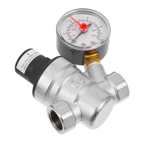 Holibanna Adjustable Water Pressure Reducer Brass Pressure Regulator Rv Reducing Valve