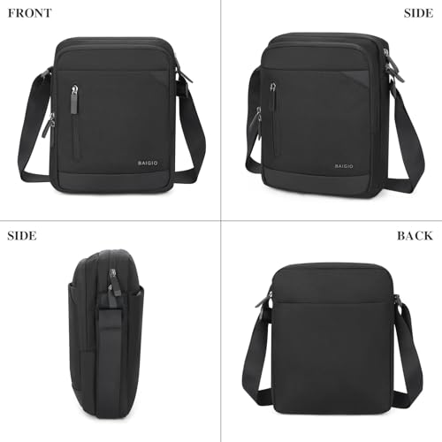 BAIGIO Small Messenger Bag for Men Shoulder Bag Crossbody Man Purse for Men Mini Ipad Bag Satchel Sling Bag Casual Business2