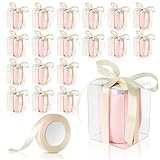 20 Pack 15 OZ Stemless Wine Glass Gift Boxes Favor Boxes With Clear Window Glassware Display Box Glass Favor Bags for Gifting Can Hold 15oz Glass For Bachelorette Party Wedding (Glass Not Included)