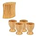 Westmark 4 hueveras + 2 saleros y pimenteros de bambú, Tapas + Friends, marrón Claro, 700822E6
