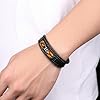 ARICHDUDE Tiger Eye Leather Bracelet for Men Natural Handmade Protection Bracelet Jewelry Gift for Men #1