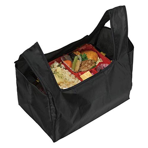 Pearl-Metal-D-6600-Marche-Eco-Bag-with-Wide-Bottom-Black