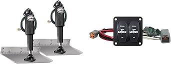 LENCO MARINE Lenco Electric Standard Mount Trim Tab Kit 15001-101 Trim Tab Switch Kit 10222-211D