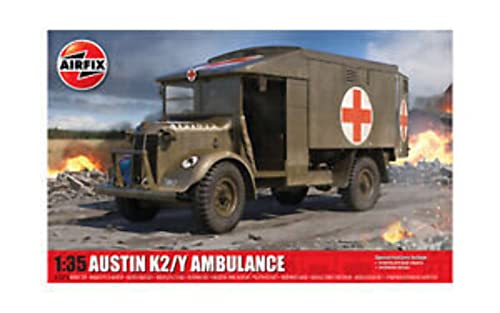 エアフィックス 1/35 イギリス軍 オースチン K2/Y 救急車 プラモデル X1375 成型色 A1375