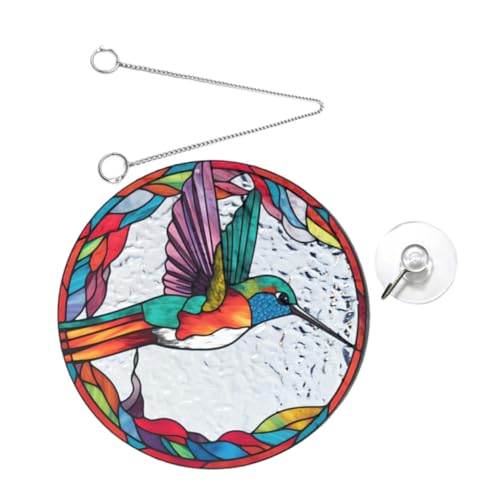 Attrape soleil suspendu colibri acrylique pour mur et déco fenêtre
