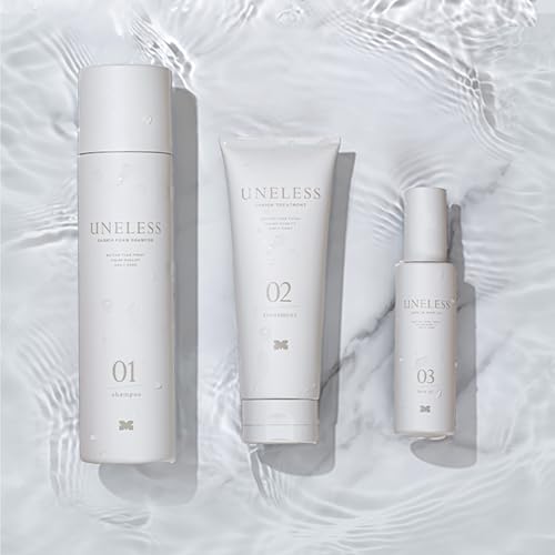 UNELESS ウネレス 特別セット 炭酸シャンプー トリートメント ヘアオイル うねりを抑える 頭皮の汚れを洗浄 ボリューム感 熱ダメージから髪を守る うるおいを保つ キューティクルを整える