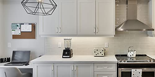 Amerdeco 10 Pack Brushed Satin Nickel Cabinet Pulls 3-3/4 Inch(96Mm) Hole Center Cabinet Hardware Kitchen Cabinet Handles For Bathroom Drawer Pulls Dresser Pulls Zh0001 #TOP4