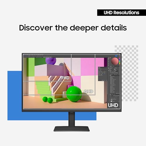 Samsung 32” ViewFinity S8 (S80UD) 4K UHD IPS HDR10 High Resolution Monitor, USB-C, Built-in Speakers, Ergonomic Stand, Built-in KVM Switch, Intelligent Eye Care, LS32D808UBNXGO, 2025 - Image 5