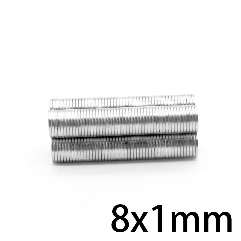 50/100/200/500/1000PCS 8x1 mm Round Magnetic Permanent Rare Earth Neodymium Disc 8x1mm 8 * 1 mm Magnet(200PCS)