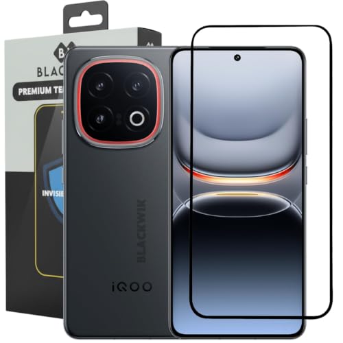Image of Blackwik Tempered Glass Screen Protector for iQOO 13 with Edge-To-Edge Protector Coverage | Easy Installation Kit (Black)