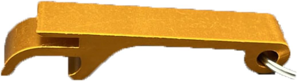 Yellow Easily Metal Bottle Opener, Split Key Ring Chain Keychain Bulk Aluminum Pocket Claw Bar Soda Beverage Beer Bottle Opener