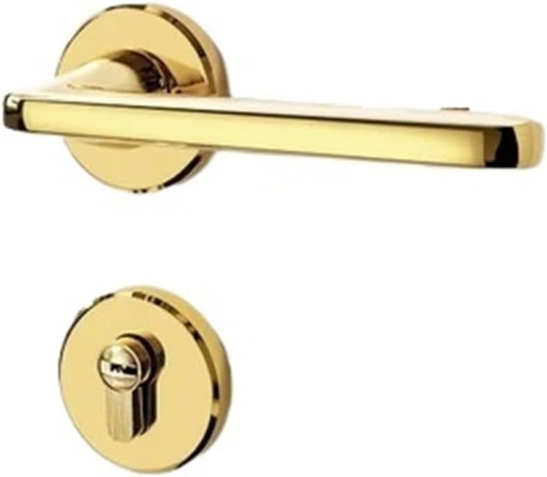 1 Set of Aluminum Alloy Silent Door Handle with Key(100 * 40 * 20mm)
