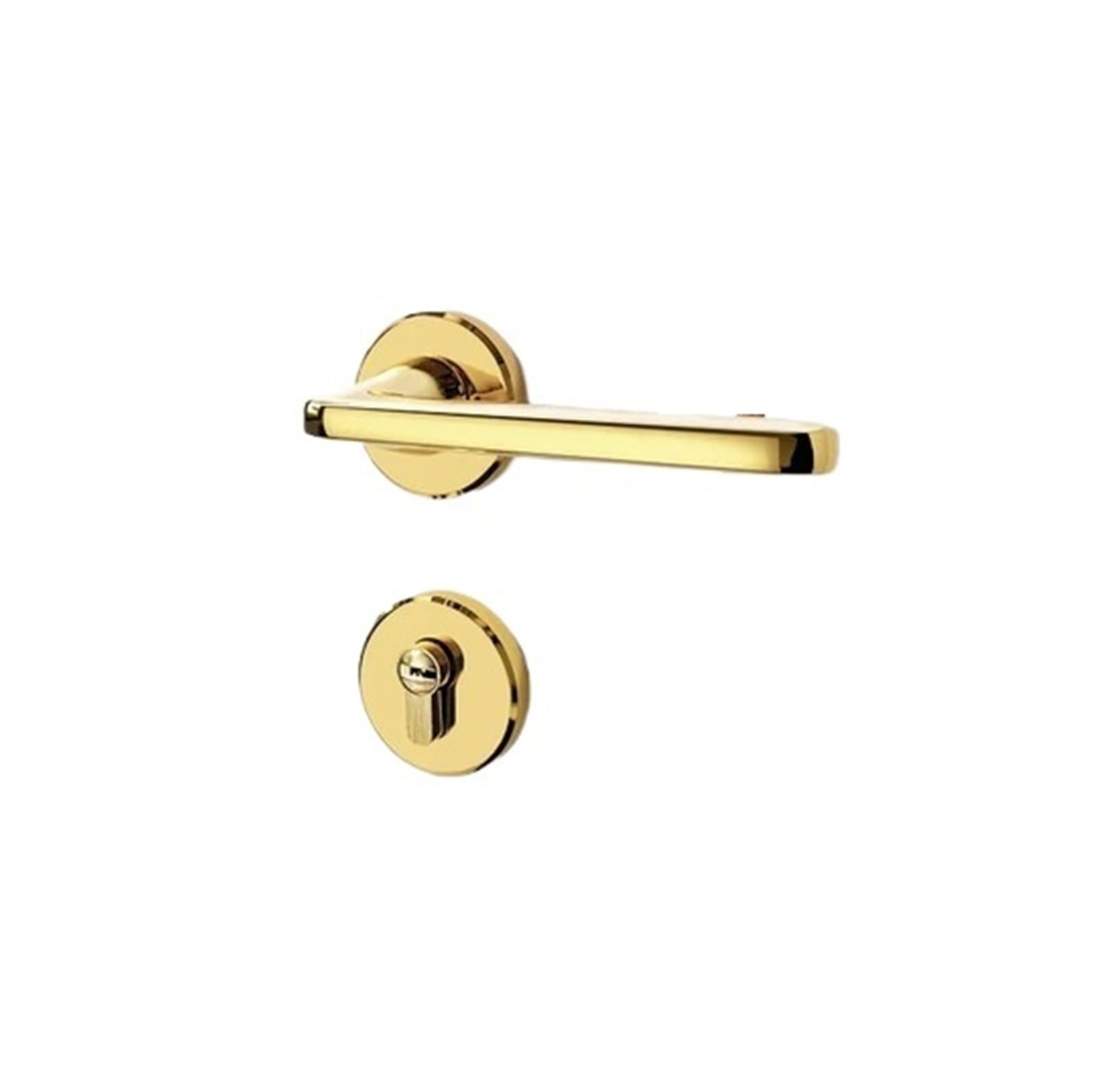 Sjloynwq 100*40*20Mm 1 Set Of Aluminum Alloy Silent Door Handle With Key(100*40*20Mm)