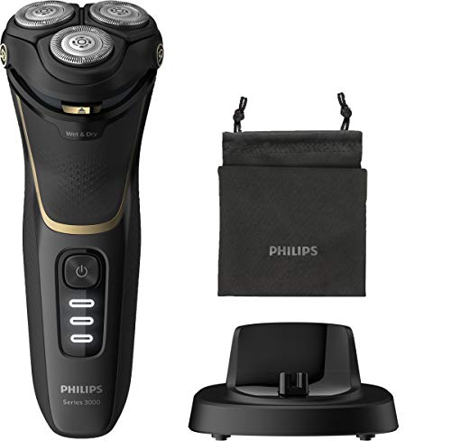 Philips - Afeitadora eléctrica (350 g), color negro y dorado