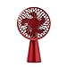 Lexon WINO - Mini ventilador inalámbrico portátil, color rojo