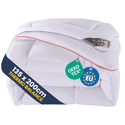 SLEEP COMFY Luxus 4-Jahreszeiten Warme Bettdecke, ganzjahresdecke 135x200 cm Steppdecke mit 2 Kombinierbaren Teilen, Decke für Sommer und Winter Winterdecke, Kinderdecke, Winterbettdecken, Schlafdecke