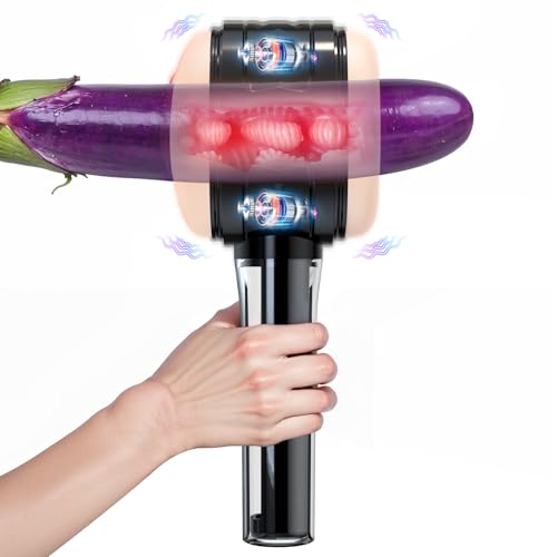 3 in 1 Vibrating Male Masturbator Pocket Pussy Sex Toys, 10 Powerful Vibrating Modes 3D Lifelike Textured Vagina, Textured Tight Anus & Real Pussy Adult Toys for Men, Dual Open-Ended Penis Massager