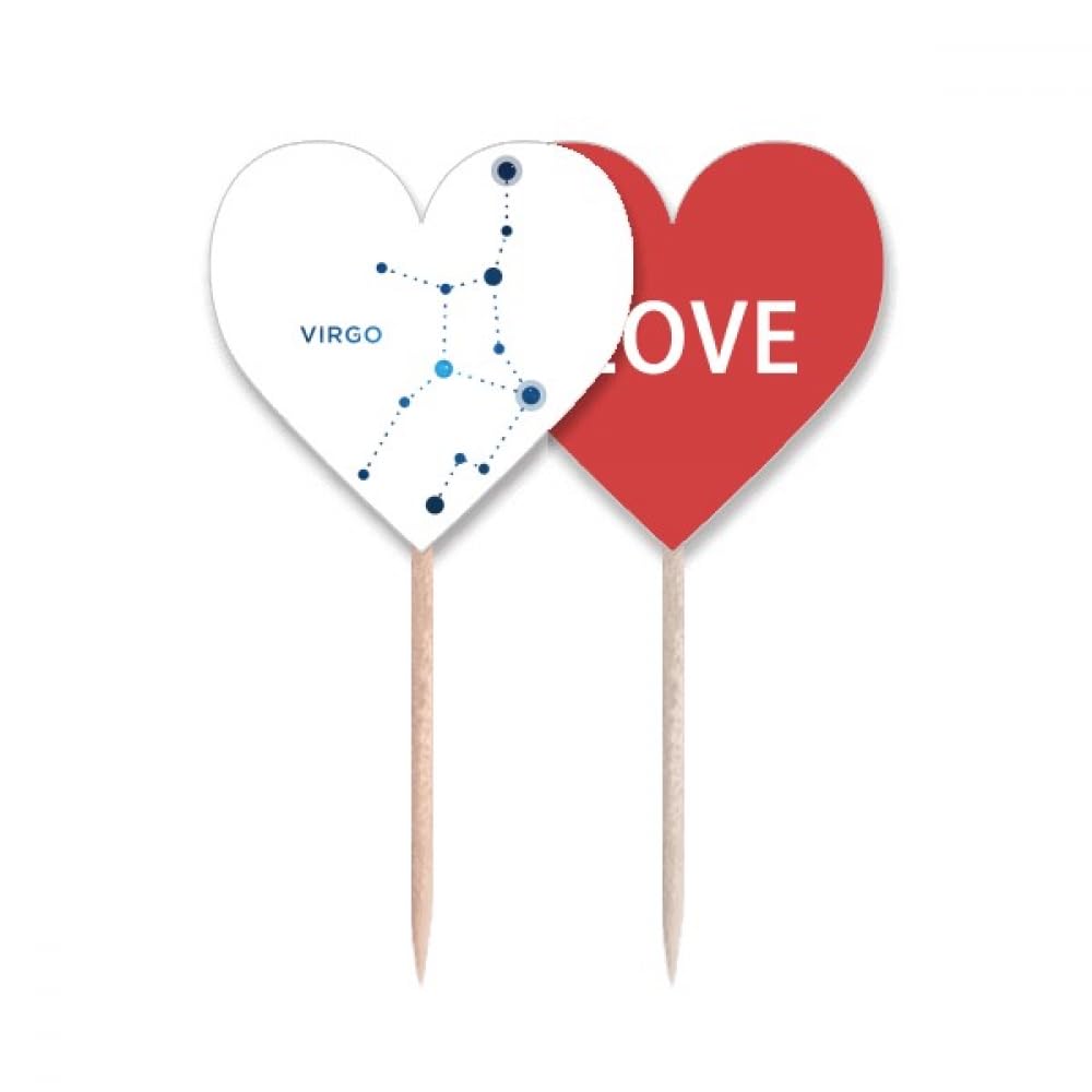 Constellation Vierge cure-dents cœur d'amour pour offrir une décoration de table unique