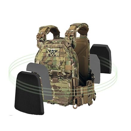 PIKEON Tactical Vest for Men Quick Release Adjustable Airsoft Vest Laser-Cutting Modular Lightweight Vest (TAN)