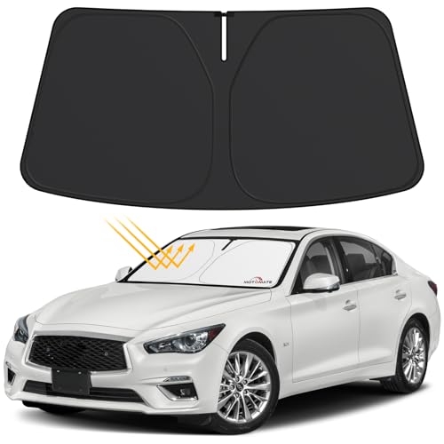 Car Windshield Sun Shade - Motomate Custom for Infiniti Q50 Sedan 2014-2024 [4 Layers Nano Coating...