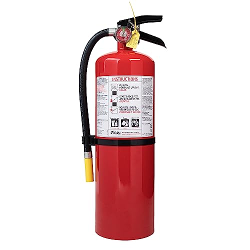 Kidde Fire Extinguisher for Commercial Use, 3-A:40-B:C, 17 Lbs., Refillable & Reusable, Hose & Wall Mount (Included)
