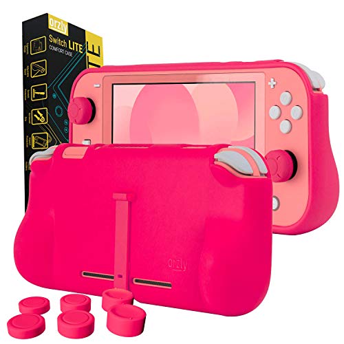 Orzly Grip Case for Nintendo Switch Lite – Case with Comfort Padded H