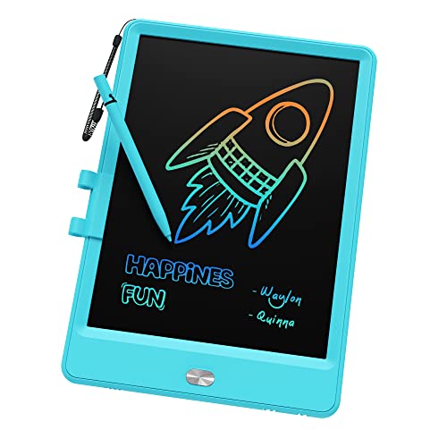 Image of TEKFUN LCD Doodle Board 8.5in Drawing Pad for Kids, Writing Tablet Magic Drawing Board, Mess Free Coloring Scibble Board Car Trip Kids Toys, Easter Gifts for 3 4 5 6 7 Year Old Boys Girls (Blue)