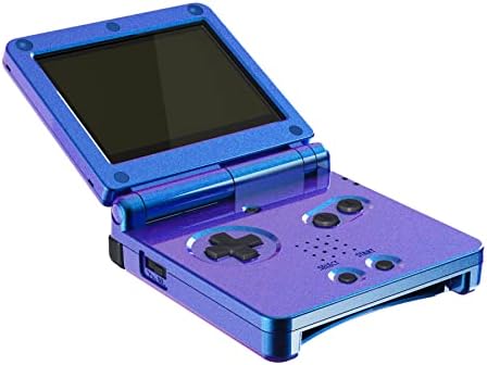 IPS Ready Upgraded eXtremeRate Chameleon Purple Blue Glossy Custom Replacement Housing Shell for Gameboy Advance SP GBA SP – Compatible with Both IPS & Standard LCD – Console & Screen NOT Included — view 2