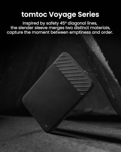 Image of Tomtoc Voyage-A10 Laptop Sleeve (16 Inch), Black