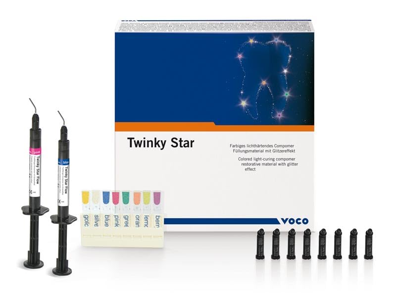 Voco 1682 Twinky Star Compomer Capsules Dental Composite 25/Pk Silver Shade 0.25gm