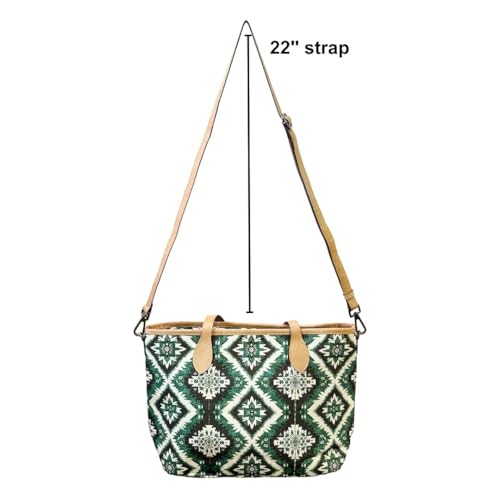 Myra Bag Western Tote Bag for Women - Boho Diamond Aztec Crossbody Handbag4