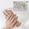 DAVBNM 17Pcs Gold Silver Jewelry Sets Rings Bracelets for Women Layered Necklace Chunky Knuckle Rings, Women's Jewellery Set, Fashion Necklace Stack Waterproof Gold Jewellery Set for Women(gold) #5