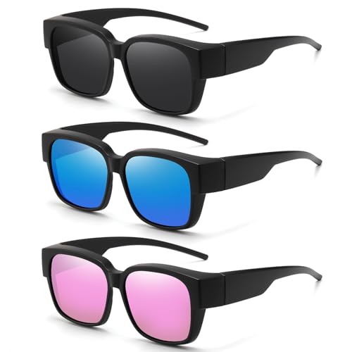 Image of HAOLOTA Polarized Sunglasses Over Glasses Women Wrap-Around Glasses Small Shapes Driving Fishing UV400 Protection