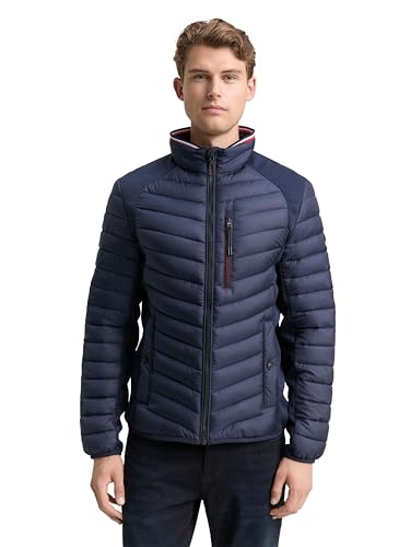TOM TAILOR Herren Hybrid Steppjacke 1031475, 10668 - Sky Captain Blue, L