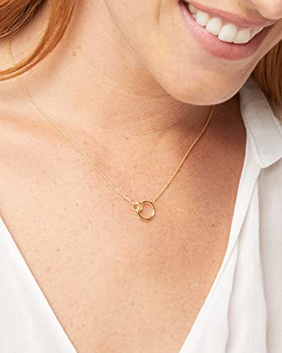 gorjana - Wilshire Adjustable Necklace 18-inch - 18k Gold Plated Brass - Elegant Interlocking Charm - Adjustable Slide Closure - Dainty Layering Staple - Lightweight Daily Wear4