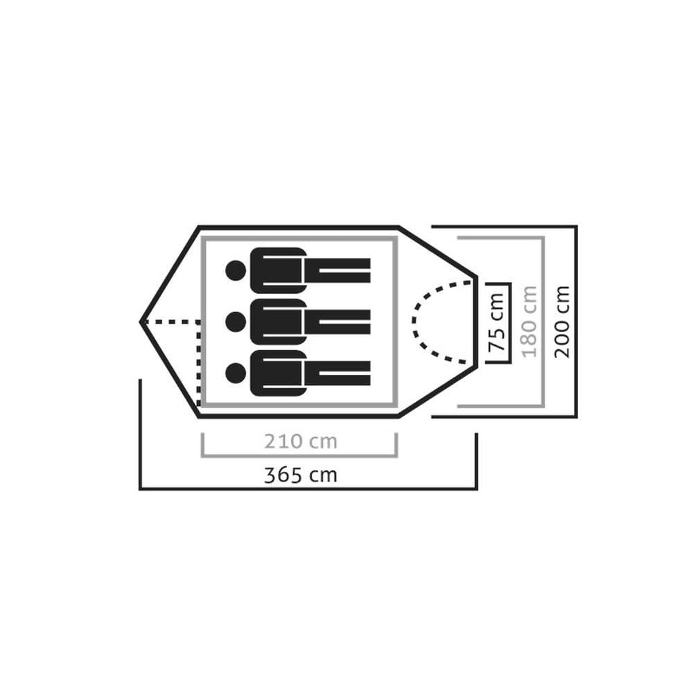 Salewa Siera Leone III namiot TENT, zielony, uniwersalny