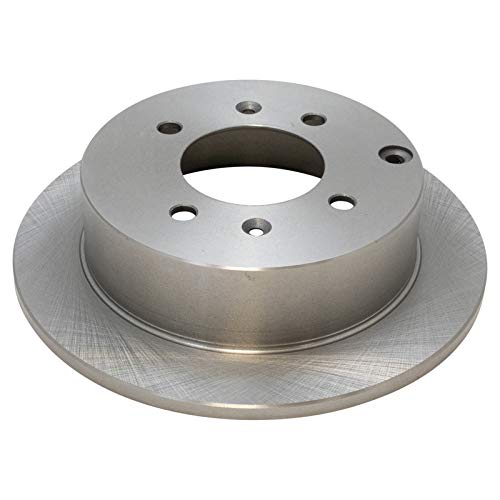 Image of TRQ Rear Brake Pad and Rotor Set Ceramic Solid Rotors | For 1999-2005 Hyundai Sonata 2001-2006 Kia Optima