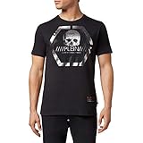 philipp plein shirt herren Leder Logo-Plakette am Rücken