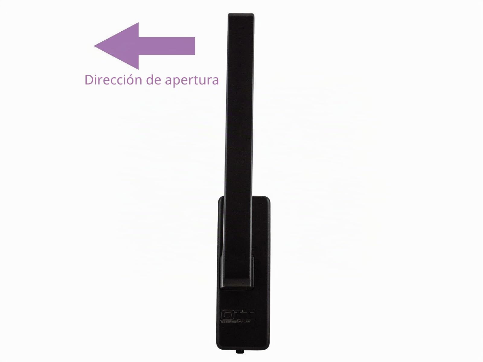 beschlagswelt Ott GU 34225 K-20179-00-R-5 Manilla giratoria con dispositivo de bloqueo 30152 derecha marrón