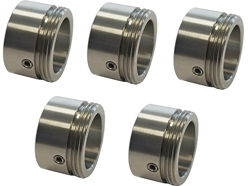 Heizkörperthermostat Adapter für Danfoss-Ventile RA Edelstahl 5er-Pack