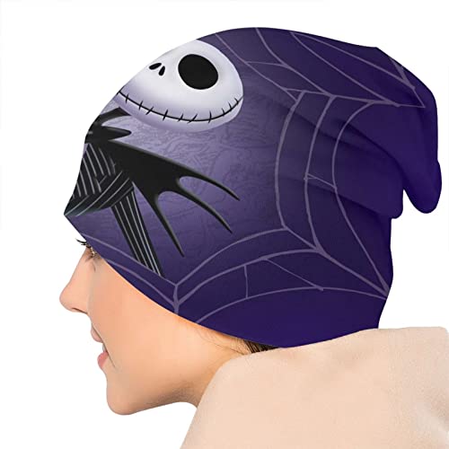 Gorro de Natal Skellington Masculino Feminino Unissex Adulto Gorro Inverno Outdoor Slouchy Warm Hat,